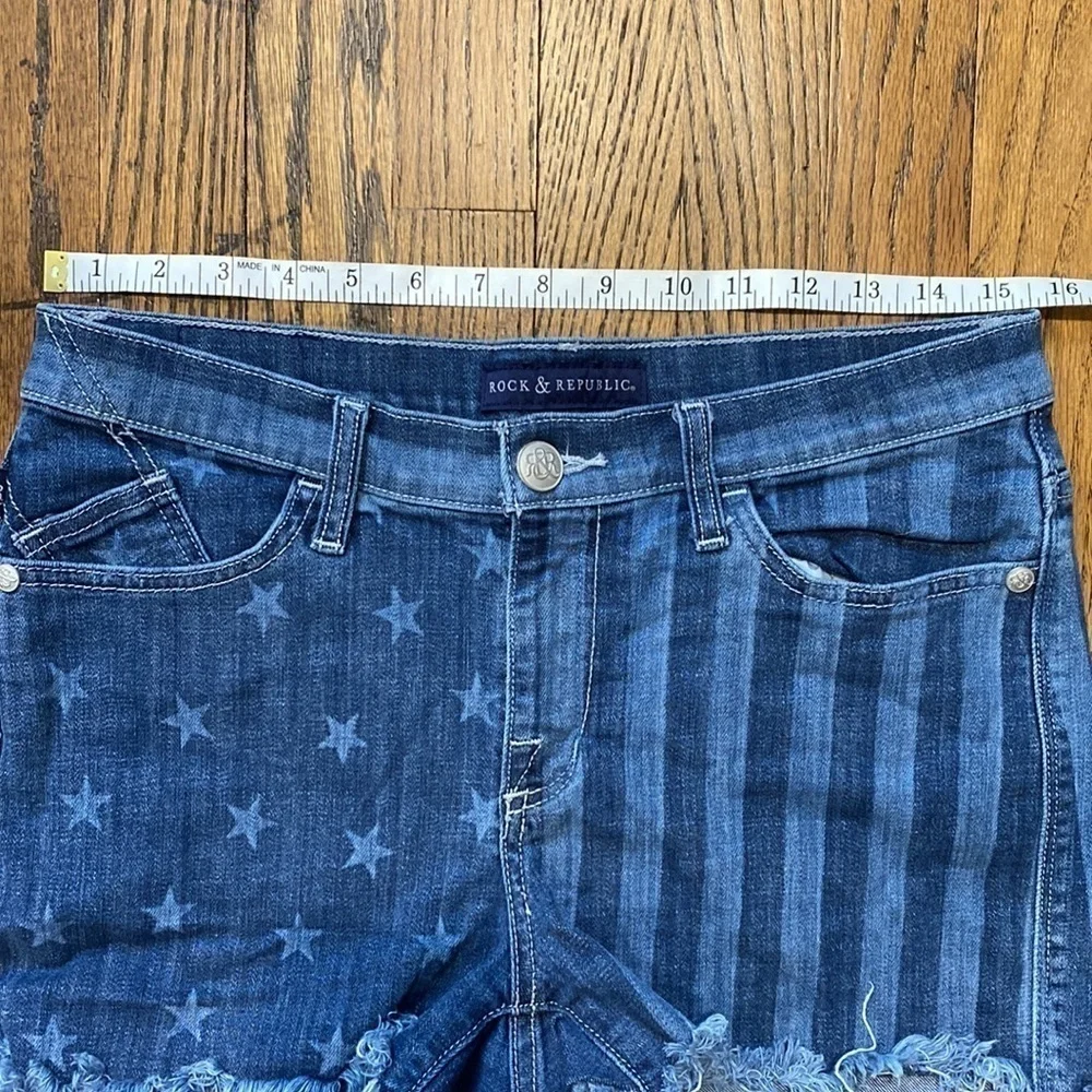 Rock & Republic Lolita Sexy Patriotic Cut Off Shorts